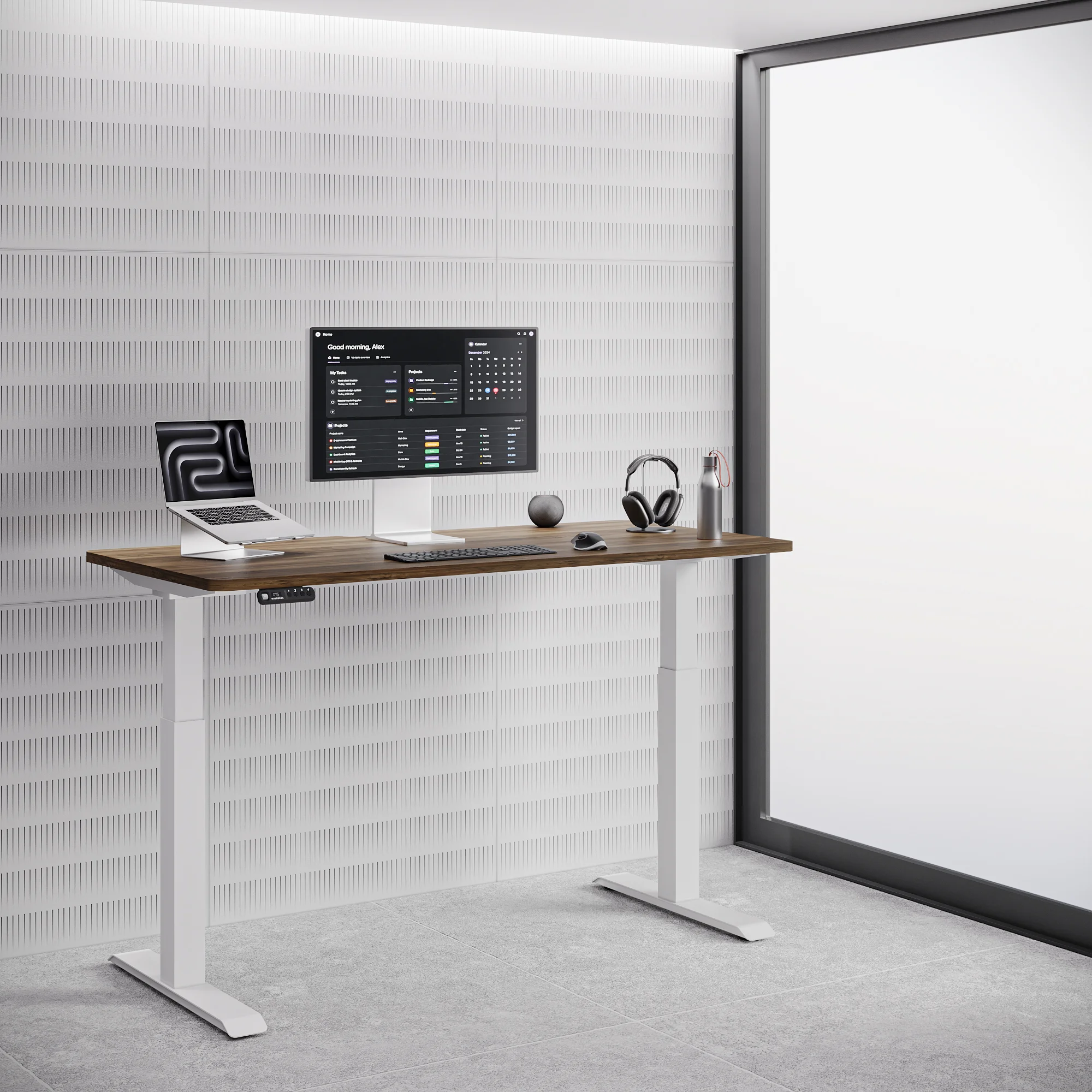 Navodesk® PRO White Frame Lifestyle3