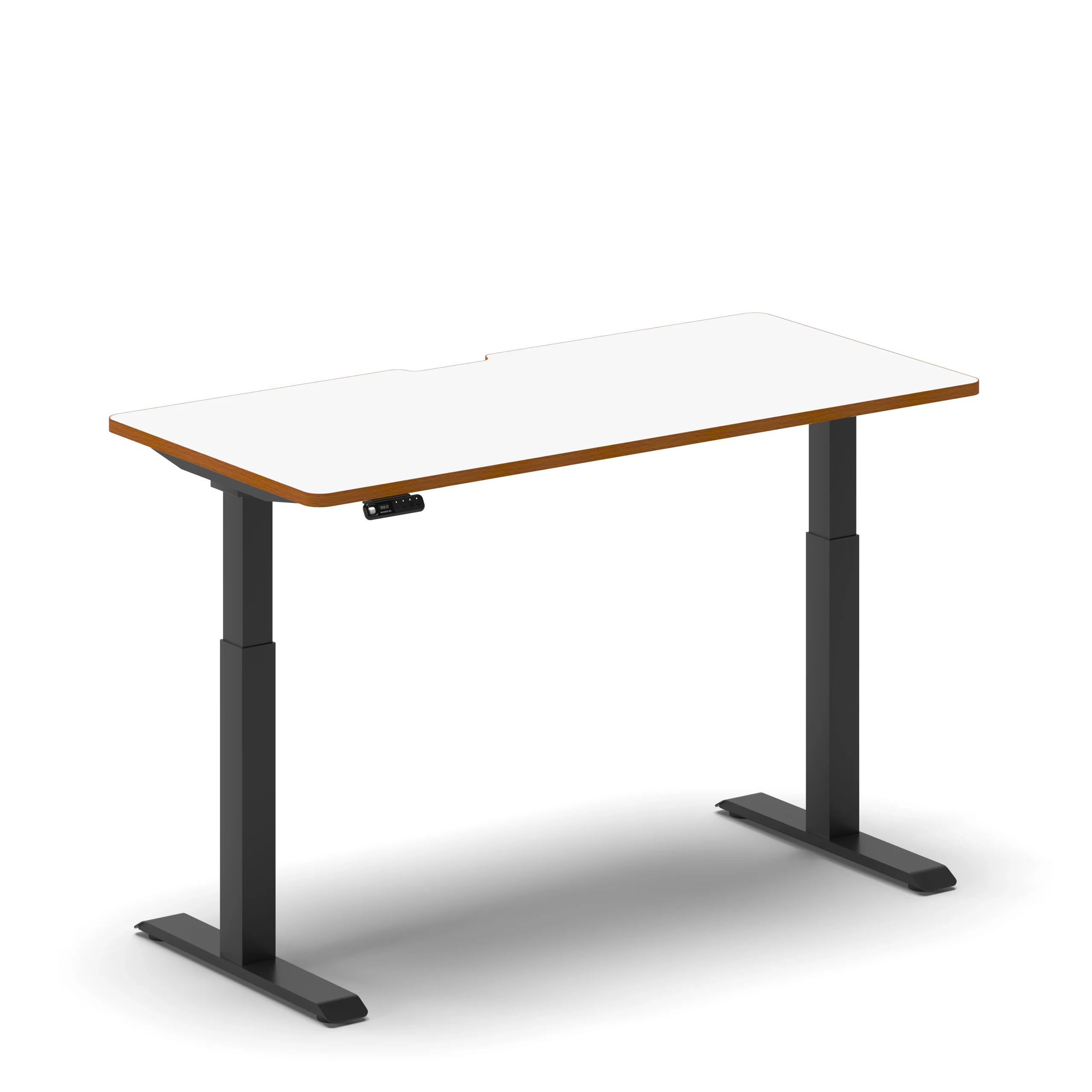 Navodesk® Pro Standing Desk Black 120 Cm X 76 Cm White Oak 1